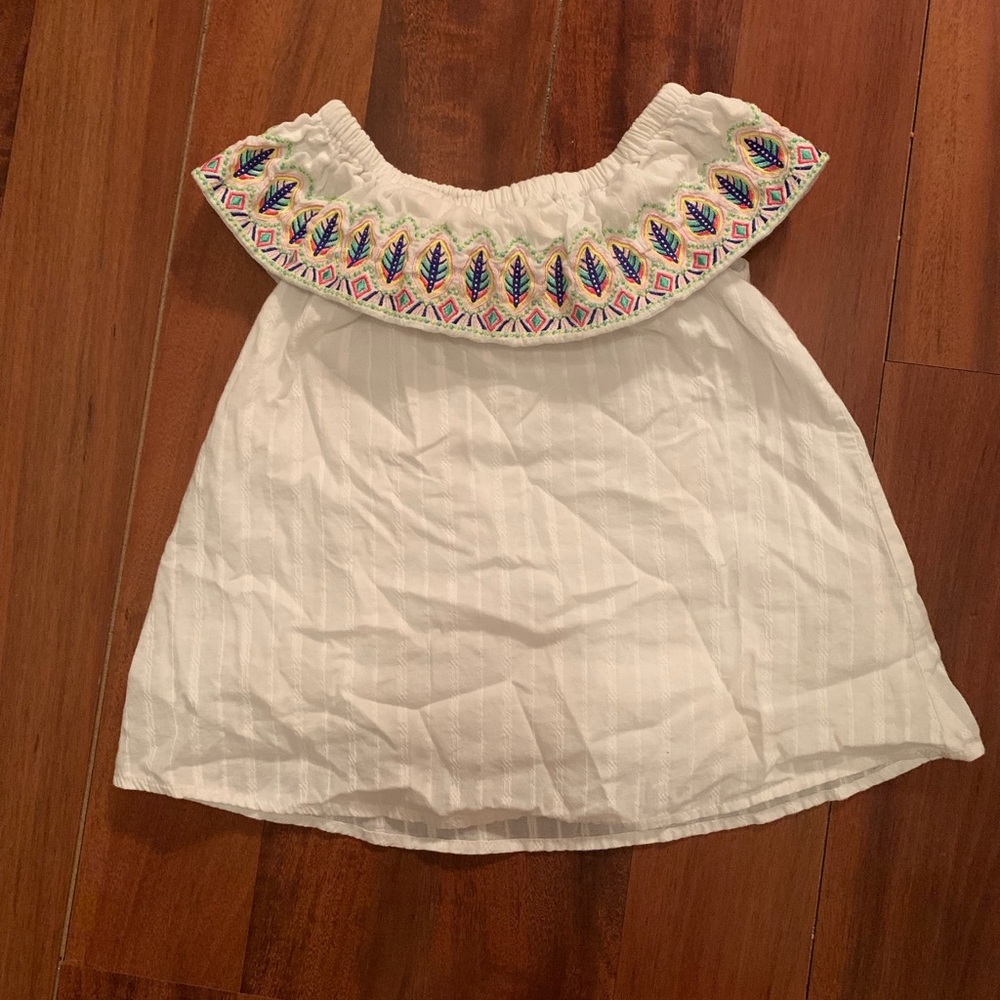 Off the shoulder toddler dress